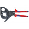 Knipex 95 31 280 Ratchet Action Cable Shears Multi-Component Grip 280mm
