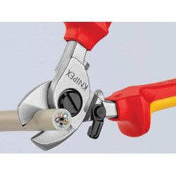 Knipex 95 26 165 SB 95 26 165 VDE Cable Shears with Return Spring 165mm