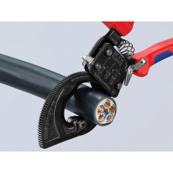 Knipex 95 31 250 Ratchet Action Cable Cutter Multi-Component Grip 250mm