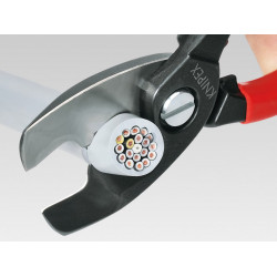 Knipex 95 11 200 SB 95 11 200 Cable Shears with Twin Cutting Edge PVC Grip 200mm