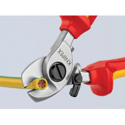 Knipex 95 26 165 SB 95 26 165 VDE Cable Shears with Return Spring 165mm