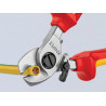 Knipex 95 26 165 SB 95 26 165 VDE Cable Shears with Return Spring 165mm