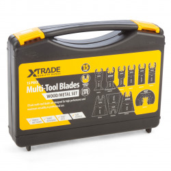 XTrade MBMWSET-15B Multi-Tool Blades for Wood & Metal in Case (Pack of 15)