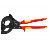 Knipex 95 36 315 A 95 36 315 VDE Ratchet Action Cable Cutter 315mm