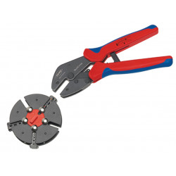 Knipex 97 33 01 MultiCrimp® Crimping Pliers with 3 Quick Change Cartridges