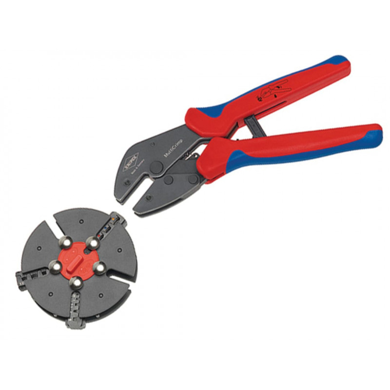 Knipex 97 33 01 MultiCrimp® Crimping Pliers with 3 Quick Change Cartridges Knipex 97 33 01 MultiCrimp® Crimping Pliers with 3 Quick Change Cartridges