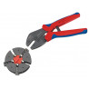Knipex 97 33 01 MultiCrimp® Crimping Pliers with 3 Quick Change Cartridges