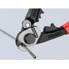Knipex 95 61 190 SB 95 61 190 Wire Rope/Bowden Cable Cutter Plastic Coated Grip 190mm