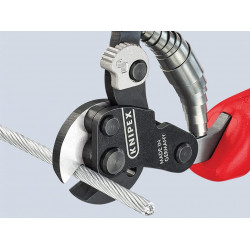 Knipex 95 62 160 SB 95 62 160 Wire Rope Cutters Multi-Component Grip 160mm