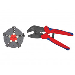 Knipex 97 33 02 MultiCrimp® Crimping Pliers with 5 Quick Change Cartridges