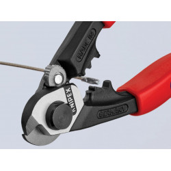 Knipex 95 62 190 SB 95 62 190 Wire Rope/Bowden Cable Cutters Multi-Component Grip 190mm