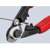 Knipex 95 62 190 SB 95 62 190 Wire Rope/Bowden Cable Cutters Multi-Component Grip 190mm