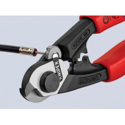 Knipex 95 62 190 SB 95 62 190 Wire Rope/Bowden Cable Cutters Multi-Component Grip 190mm
