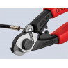 Knipex 95 62 190 SB 95 62 190 Wire Rope/Bowden Cable Cutters Multi-Component Grip 190mm