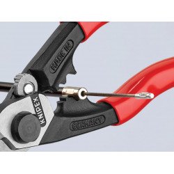 Knipex 95 61 190 SB 95 61 190 Wire Rope/Bowden Cable Cutter Plastic Coated Grip 190mm