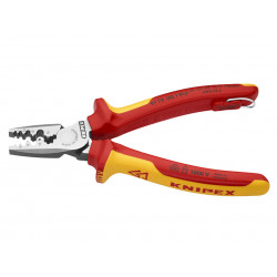 Knipex 97 78 180 T VDE Crimping Pliers with Tether Point 180mm