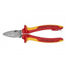 Knipex 97 78 180 T VDE Crimping Pliers with Tether Point 180mm