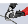 Knipex 95 62 190 SB 95 62 190 Wire Rope/Bowden Cable Cutters Multi-Component Grip 190mm