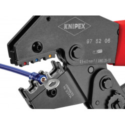 Knipex 97 52 06 SB 97 52 06 Crimping Lever Pliers for Insulated Terminals & Plug Connectors