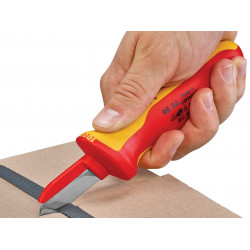 Knipex 98 54 VDE Cable Knife (Back of Blade Insulated)