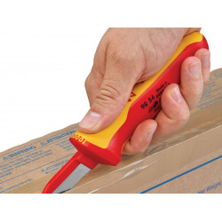 Knipex 98 54 VDE Cable Knife (Back of Blade Insulated)
