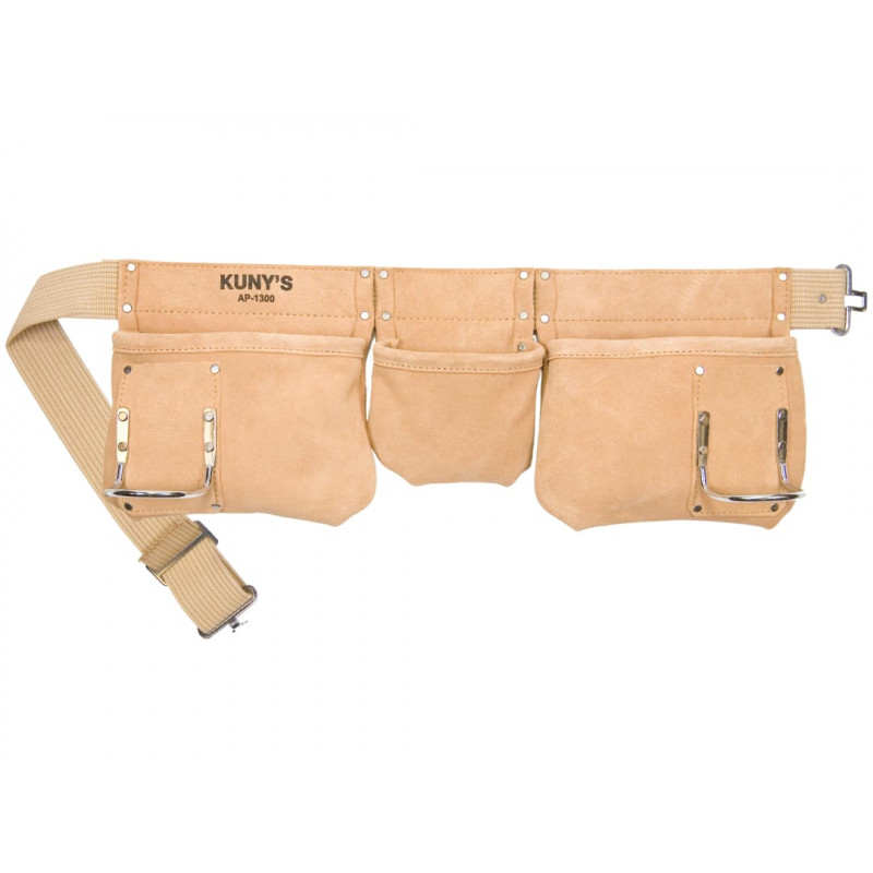 Kuny's AP1300 AP-1300 Carpenter's Apron 5 Pocket Suede Leather