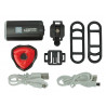 Lighthouse HL-BK4091 & 4902 Elite Rechargeable LED Bike Light Set