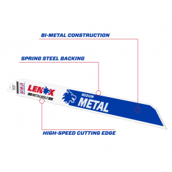 LENOX 2019012118R MetalWolf Wave Edge Reciprocating Saw Blade 305 x 25 x 1.07mm 18 TPI (Pack 5)