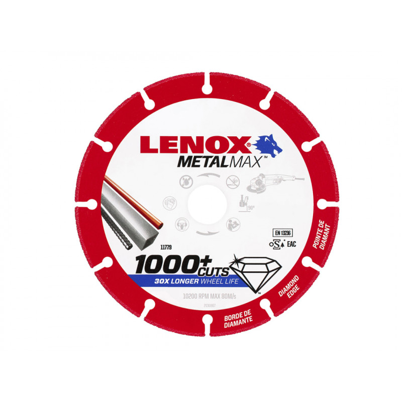 LENOX 2030865 METALMAX™ Cut Off Disc 115 x 1.3 x 22.23mm LENOX 2030865 METALMAX™ Cut Off Disc 115 x 1.3 x 22.23mm