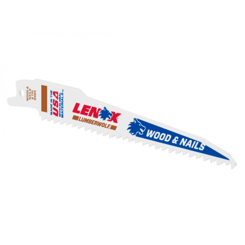 LENOX 20530B656R LumberWolf Reciprocating Saw Blade 152 x 19 x 1.3mm 6 TPI (25 Pack) LENOX 20530B656R LumberWolf Reciprocating Saw Blade 152 x 19 x 1.3mm 6 TPI (25 Pack)