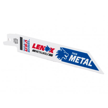 LENOX 20568624R MetalWolf Wave Edge Reciprocating Saw Blade 152 x 19 x 0.9mm 24 TPI (Pack 5)