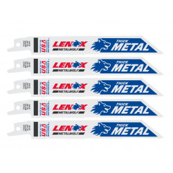 LENOX 20564614R MetalWolf Wave Edge Reciprocating Saw Blade 152 x 19 x 0.9mm 14 TPI (Pack 5)