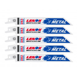 LENOX 20568624R MetalWolf Wave Edge Reciprocating Saw Blade 152 x 19 x 0.9mm 24 TPI (Pack 5)