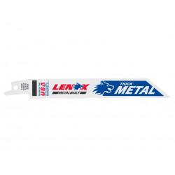 LENOX 20564614R MetalWolf Wave Edge Reciprocating Saw Blade 152 x 19 x 0.9mm 14 TPI (Pack 5)