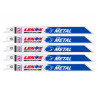 LENOX 20579824R MetalWolf Wave Edge Reciprocating Saw Blade 203 x 19 x 0.9mm 24 TPI (Pack 5)
