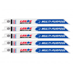 LENOX 20580810R MultiWolf Wave Edge Reciprocating Saw Blade 203 x 19 x 1.3mm 10 TPI (Pack 5)