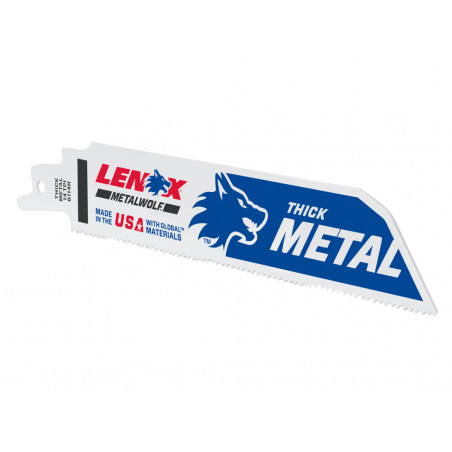 LENOX 201726114R MultiWolf Wave Edge Reciprocating Saw Blade 152 x 25 x 1.1mm 14 TPI (Pack 5)