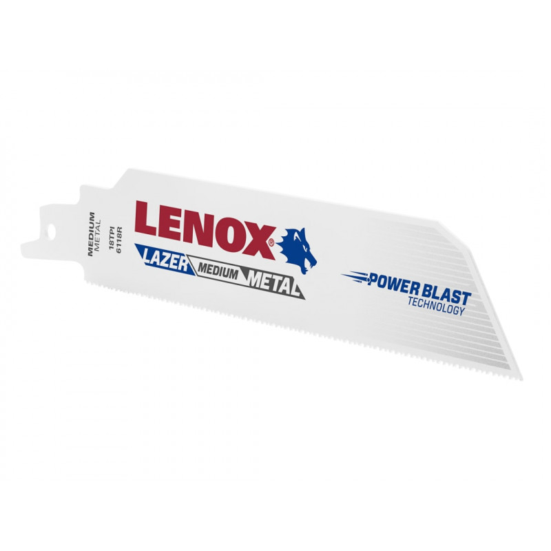 LENOX 201746118R MetalWolf Wave Edge Reciprocating Saw Blade 152 x 25 x 1.1mm 18 TPI (Pack 5) LENOX 201746118R MetalWolf Wave Edge Reciprocating Saw Blade 152 x 25 x 1.1mm 18 TPI (Pack 5)