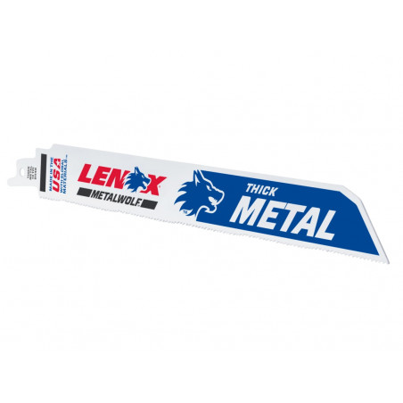 LENOX 201789114R MetalWolf Wave Edge Reciprocating Saw Blade 229 x 25 x 1.1mm 14 TPI (Pack 5)