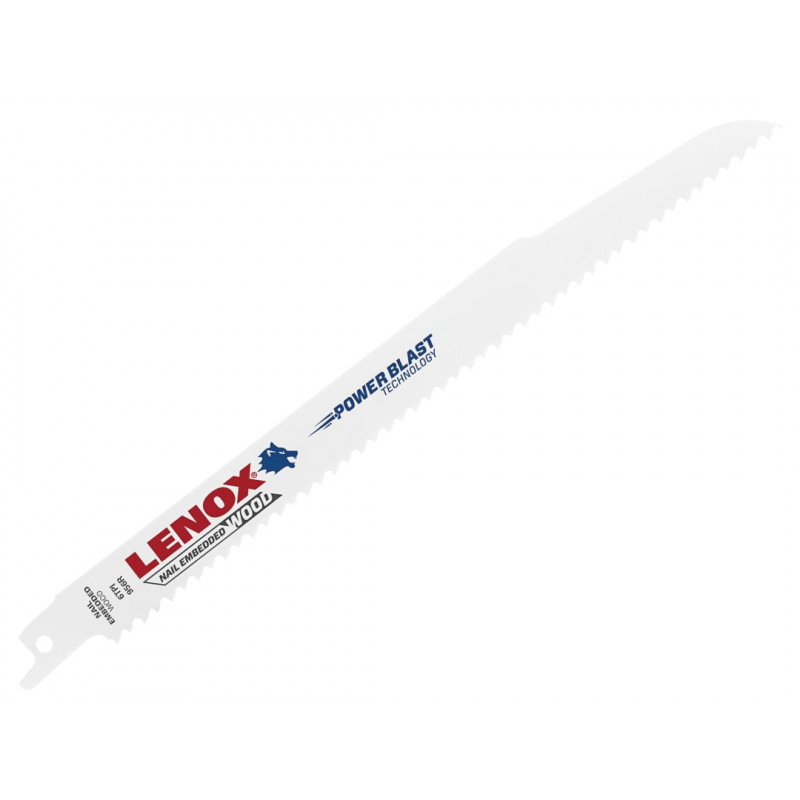 LENOX 20582956R 20582-956R Wood Cutting Reciprocating Saw Blade 230mm 6 TPI (Pack 5) LENOX 20582956R 20582-956R Wood Cutting Reciprocating Saw Blade 230mm 6 TPI (Pack 5)