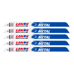 LENOX 2018412114R MetalWolf Wave Edge Reciprocating Saw Blade 305 x 25 x 1.07mm 14 TPI (Pack 5)