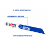 LENOX 2018412114R MetalWolf Wave Edge Reciprocating Saw Blade 305 x 25 x 1.07mm 14 TPI (Pack 5)