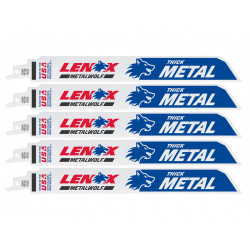 LENOX 201789114R MetalWolf Wave Edge Reciprocating Saw Blade 229 x 25 x 1.1mm 14 TPI (Pack 5)