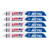 LENOX 201789114R MetalWolf Wave Edge Reciprocating Saw Blade 229 x 25 x 1.1mm 14 TPI (Pack 5)