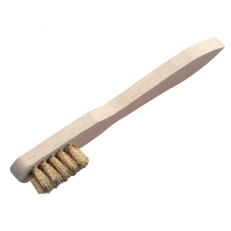 Lessmann 125.311 Spark Plug Brush 3 Row Brass Wire Lessmann 125.311 Spark Plug Brush 3 Row Brass Wire