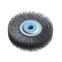 Lessmann 312.142 Wheel Brush D80mm x W18-20 x 10 Bore Steel Wire 0.20