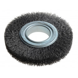 Lessmann 345.162 Wheel Brush D150mm x W23-25 x 50 Bore Steel Wire 0.30 + Adaptors Set 3
