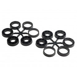 Lessmann 323.162 Wheel Brush D100mm x W20-22 x 30 Bore Steel Wire 0.30 + Adaptors Set 1