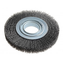Lessmann 355.162 Wheel Brush D178mm x W23-25 x 50 Bore Steel Wire 0.30 + Adaptors Set 3