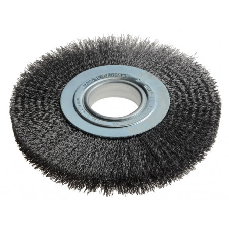 Lessmann 365.172 Wheel Brush D200mm x W24-27 x 50 Bore Steel Wire 0.35 + Adaptors Set 3